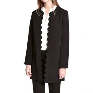 H&M Scalloped Edge Coat